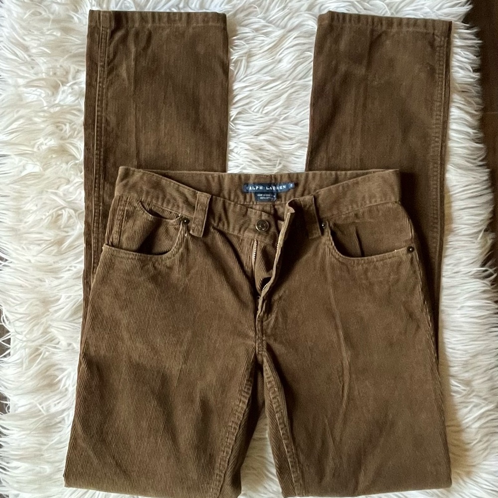 Ralph Lauren Brown 100% Cotton Corduroy Pants